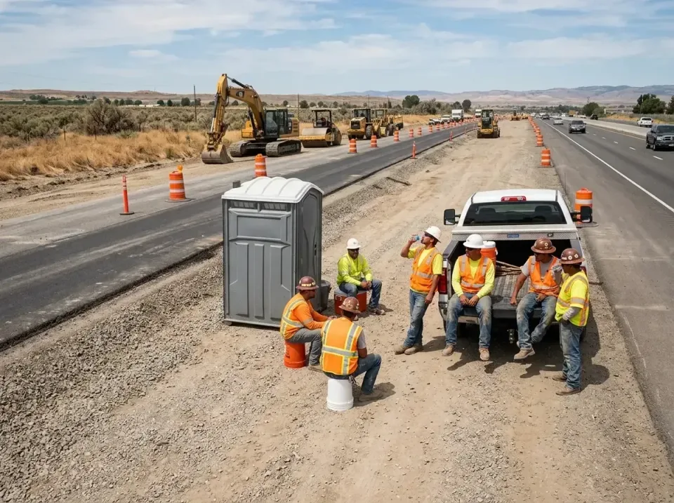 highway-road-construction-crew-007 — frequently asked questions, Porta Potty and Restroom Rentals in Keyes, CA